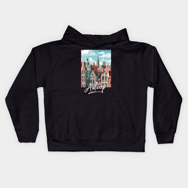 Antwerp Kids Hoodie by kamskir